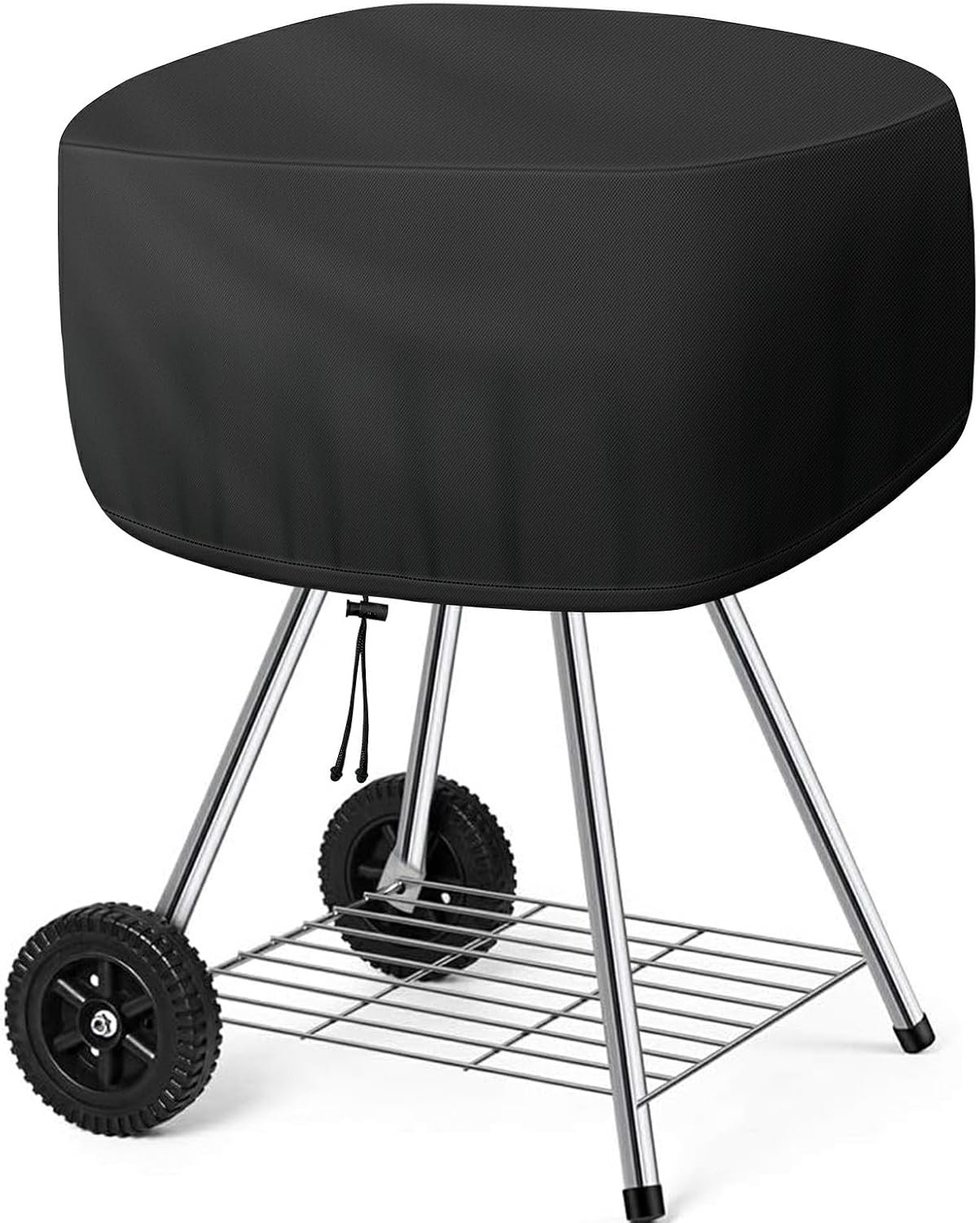 Cover for Outdoor 18 Inch Charcoal Grill, Grill Cover Fits Most Walk-a-Bout Charcoal Grills Within 21.5 * 21.5 * 14.5 in, Water-Resistant Oxford Fabric