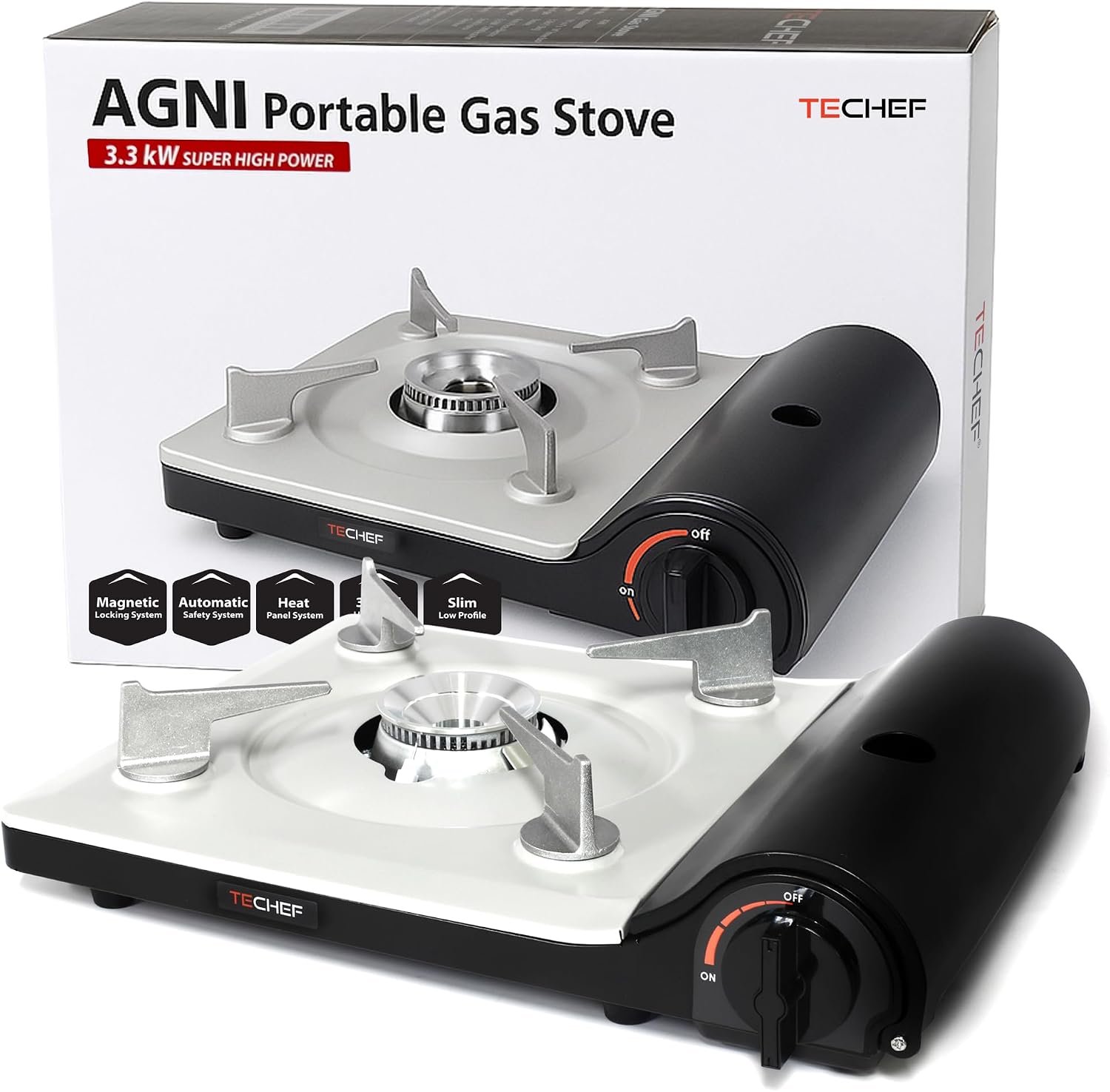 TECHEF – AGNI Portable Butane Gas Stove Burner, Camp Stove, Made in Korea