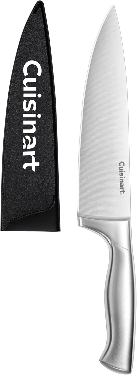 Cuisinart 8″ Stainless Steel Chef’s Knife with Blade Guard, Graphix Collection