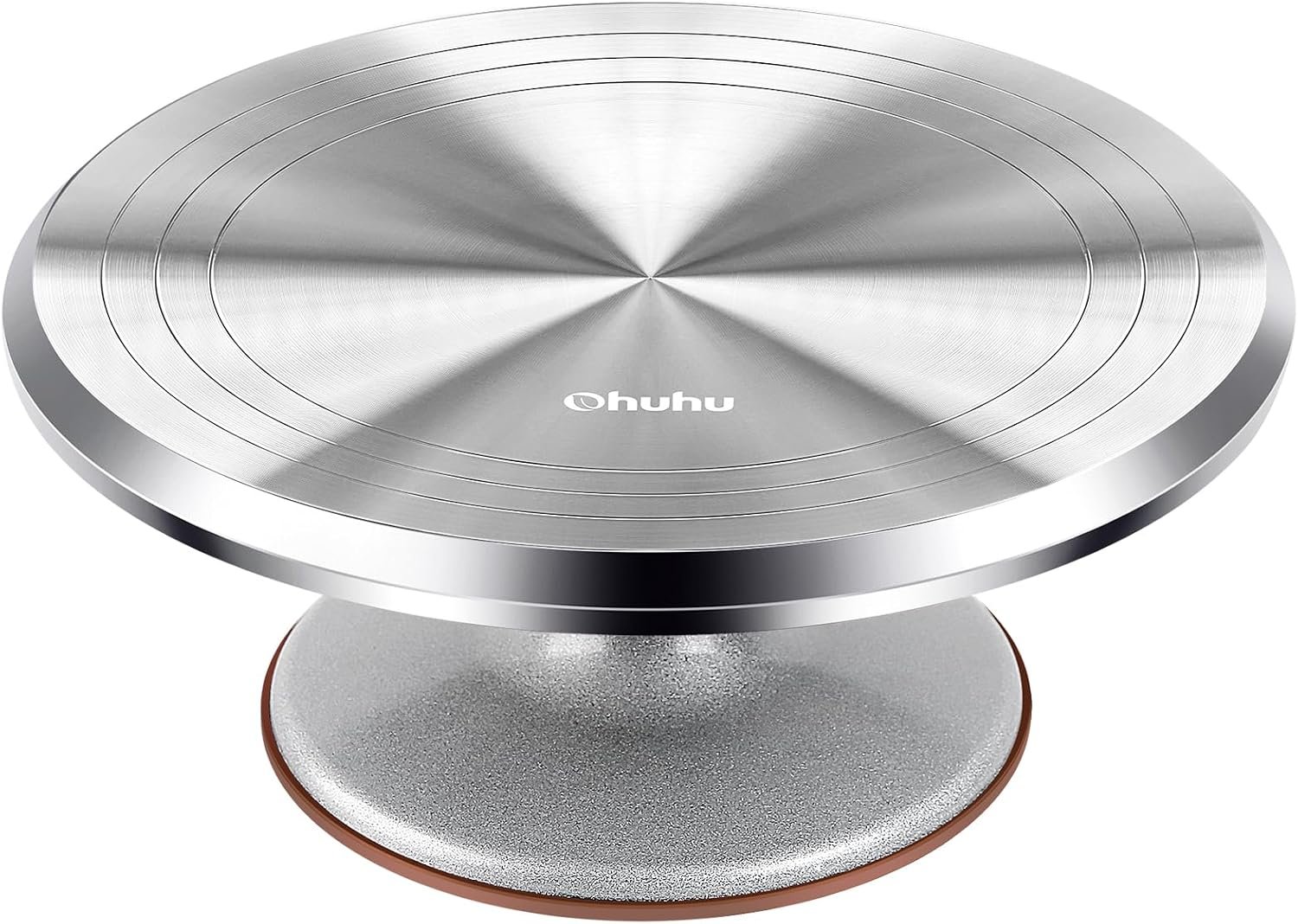 Ohuhu Cake Stand, Aluminium 12”Cake Turntable Decorating Bakery Supplies – BPA-Free Frosting Spinner Rotating Revolving Lazy Susan Perfect Gifts