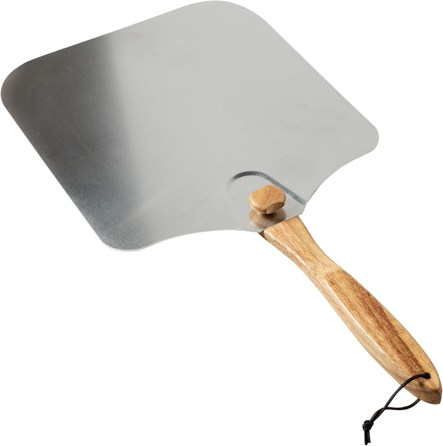 Old Stone Pizza Kitchen Aluminum Pizza Peel with Collapsible Wooden Handle, 14×16-Inch