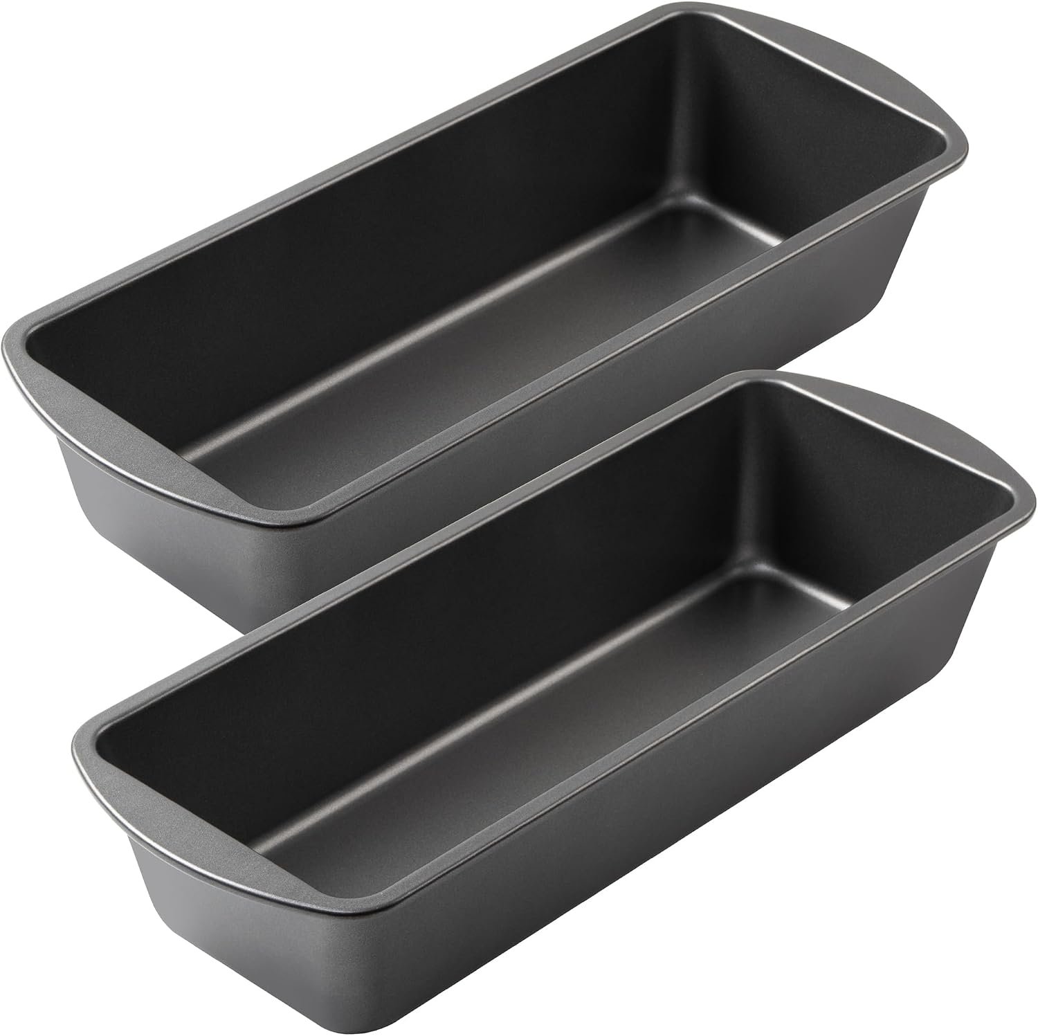 Tiawudi Extra Large Bread Pan, 13″ x 5″ Long Loaf Pan, Nonstick Baking Pan, Rectangular Loaf Tin, Set of 2