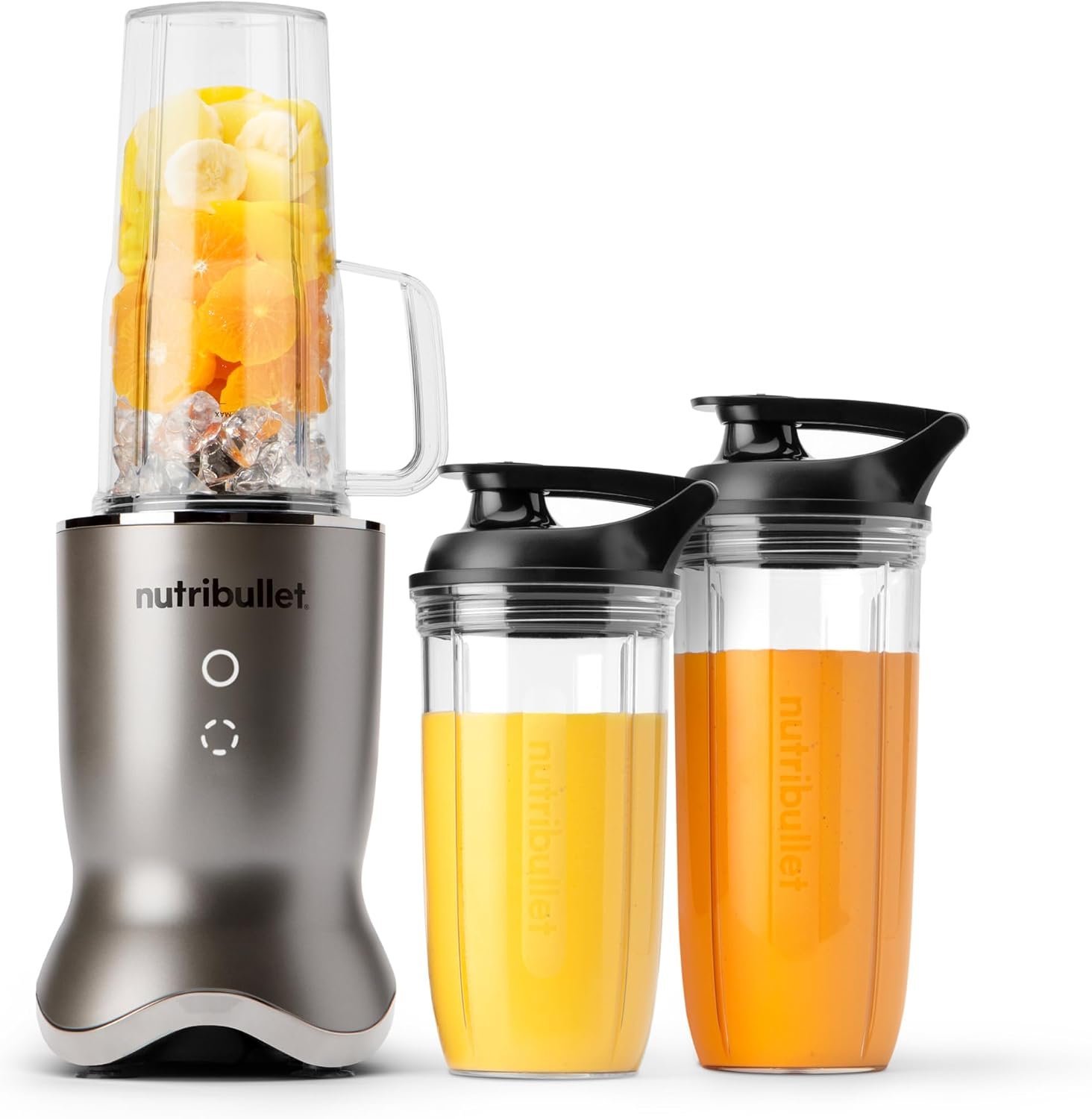 nutribullet® Ultra Personal Blender, 1200W, for Smoothies Shakes & Protein – Quietest Single-Serve Blender with Titanium Coated Blades, 3 BPA-Free Cups (32oz + 24oz), To-Go Lids, Dishwasher Safe