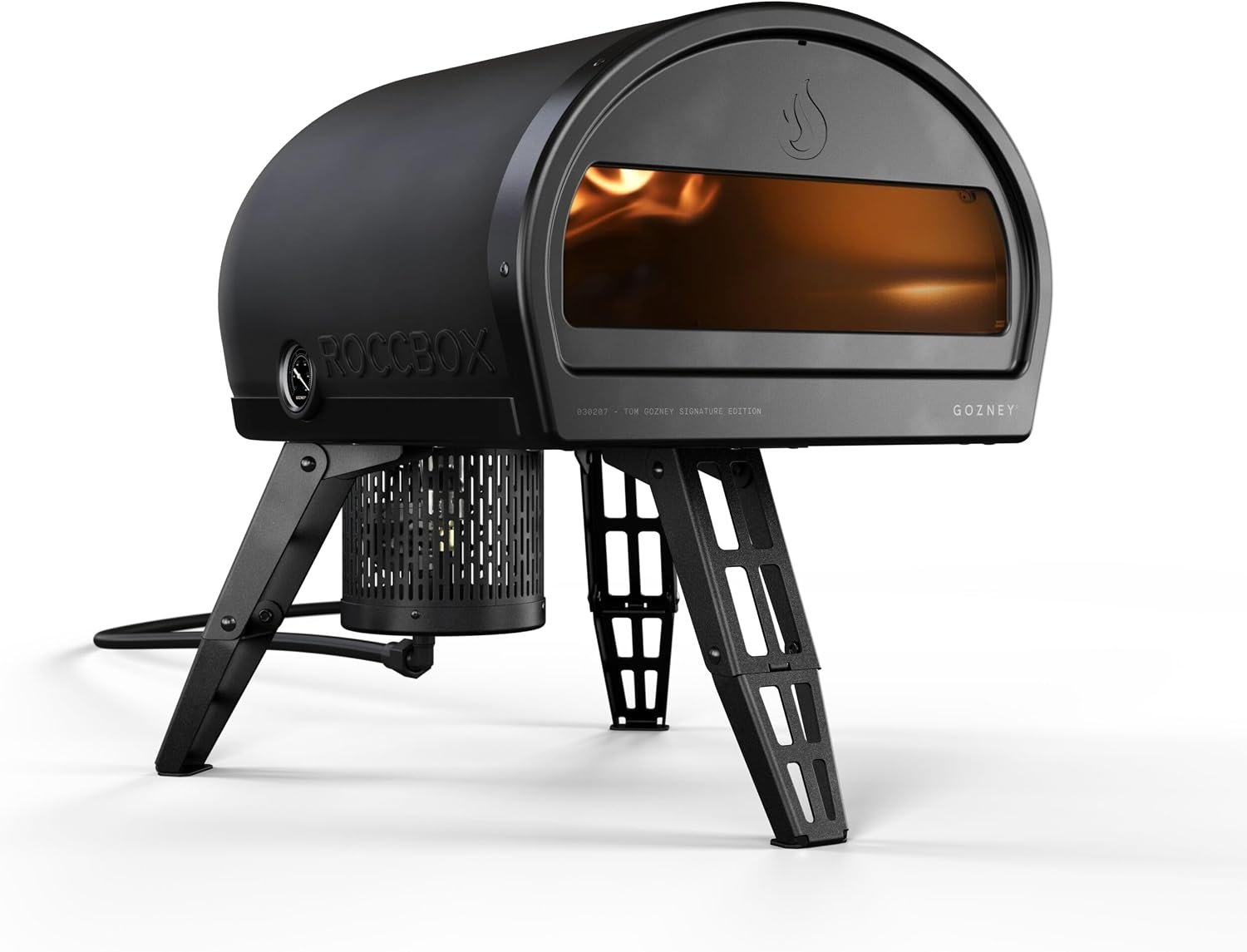 Gozney Roccbox Outdoor Pizza Oven, Portable, Gas & Wood Fired – Black | Heats up to 950F, Restaurant-Grade, Compact and Low-Profile Design Make 12″ Pizza in 60 Seconds
