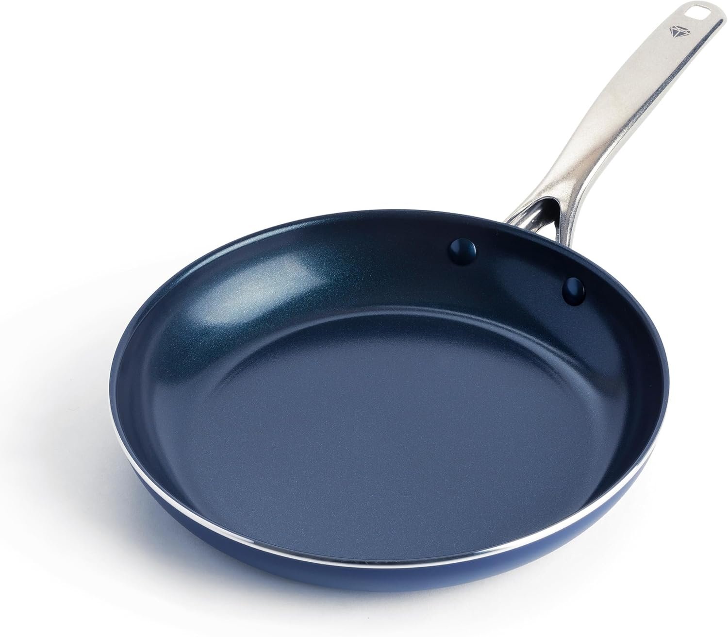 Blue Diamond 10″ Diamond Infused Ceramic Nonstick Frying Pan Skillet, Blue | PFAS-Free Ceramic Nonstick, Dishwasher & Oven Safe, Stay Cool Handle, Durable Metal Utensil Safe, Egg & Omelet Pan