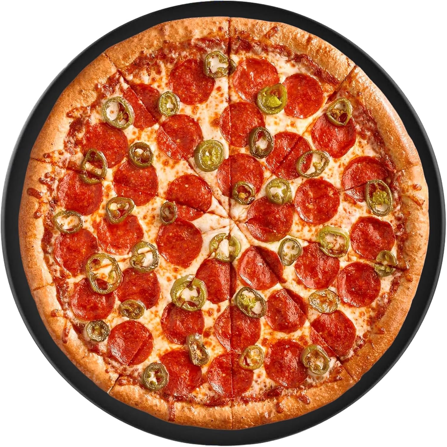 Onlyfire Nonstick 15″ Black Pizza Stone for Oven, BBQ & Grill, Easy Clean | Fast Heating, Even Baking, Durable Cordierite, Perfect for Pizzas, Bread – Multi-Purpose Kitchen Accessory