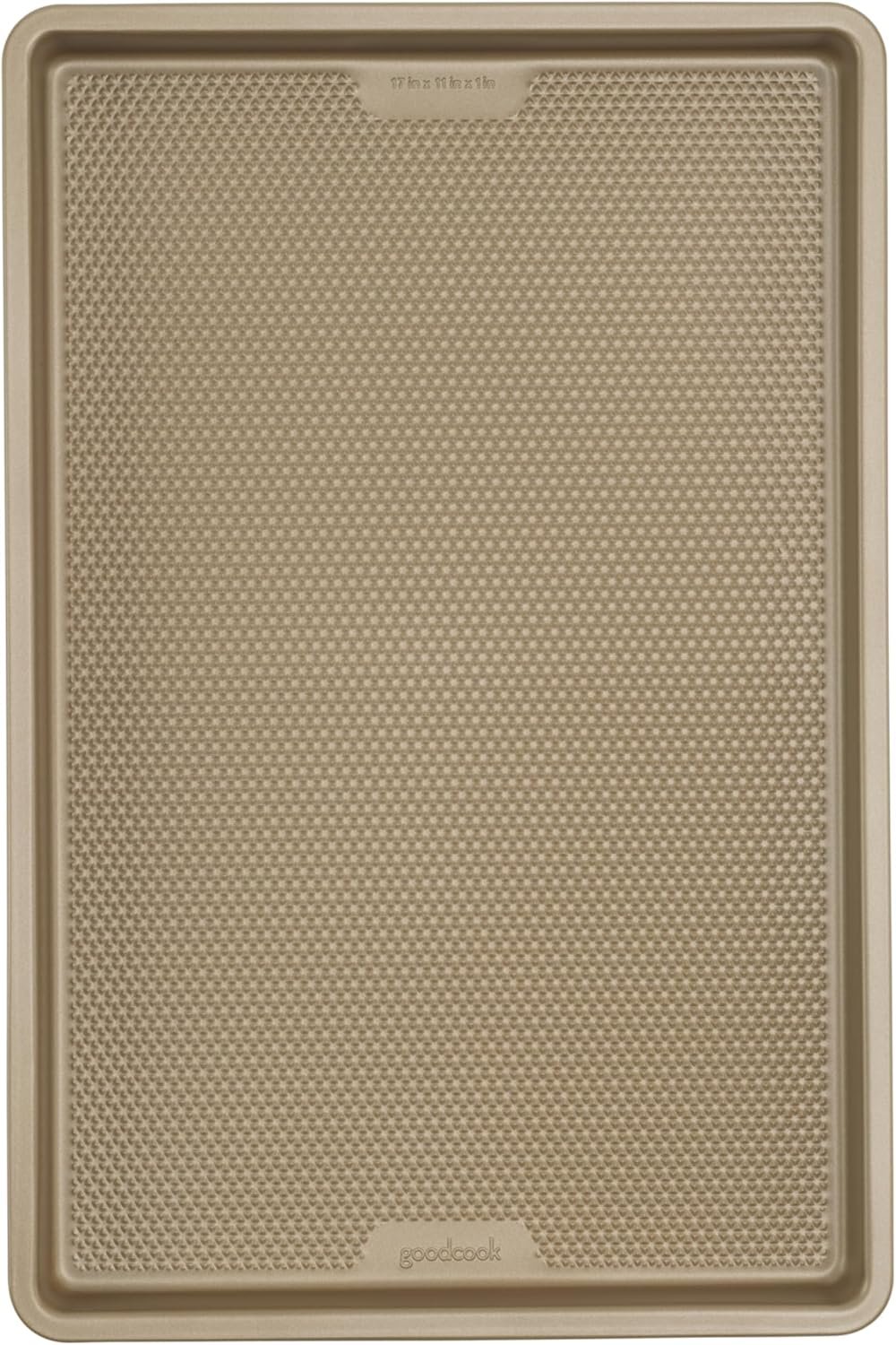 GoodCook BestBake Nonstick Textured Carbon Steel Cookie Sheet, 11″ x 17″, Large Baking Sheet, Even Heating, Scratch-Resistant, Non-Toxic, Durable, Ideal for Baking and Sheet Pan Dinners