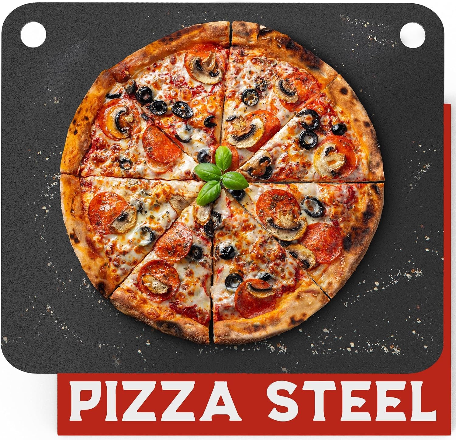 Primica Pizza Steel XL for Oven & Grill,16″x13.4″, The Ultimate Crust Game Changer, Perfect for Oven Baked Pizza with higher Conductivity, Premium Baking Alternative to Pan and Stone
