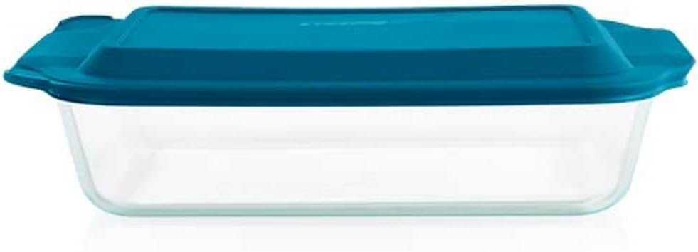 Pyrex Deep (9×13″) Glass Baking Dish with Lid, Deep Casserole Dish